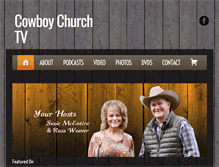 Tablet Screenshot of cowboychurch.tv