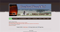 Desktop Screenshot of cowboychurch.net