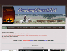 Tablet Screenshot of cowboychurch.net